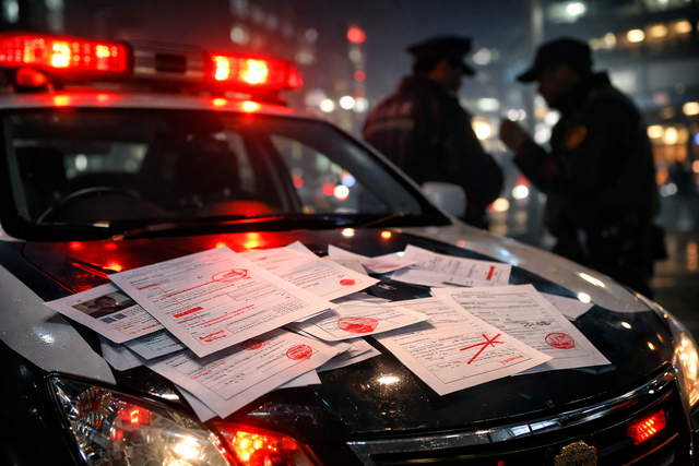 【神奈川県警】警察官7人が書類ねつ造で送検…交通違反2700件取り消しｗｗｗ「間違った正義感」で草