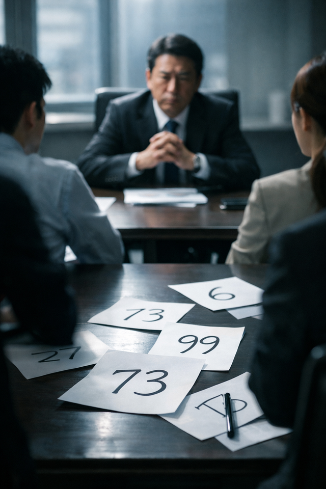 【面接問題】面接官「1〜100までの好きな数を書いてください。一番大きい数を書いた人を採用します（※被ったら不採用）」←最適解は？