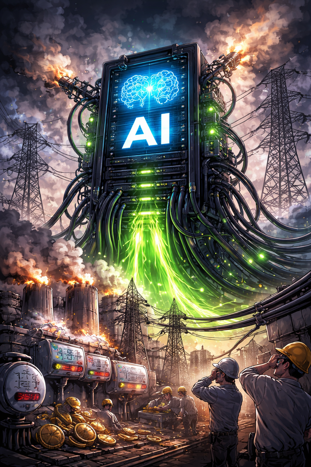 AIの電力消費量、ヤバい