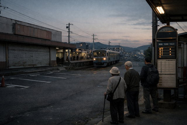 お前ら「移民いらない！緩やかな人口減少！」←スーパー潰れて電車バスも本数減りまくるよ？