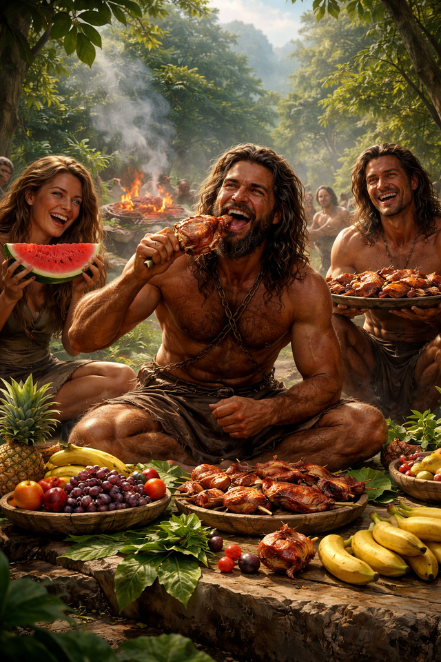 【悲報】原始人、週2・1日3時間労働で肉も果物も食い放題だったｗｗｗ現代人とは何だったのか