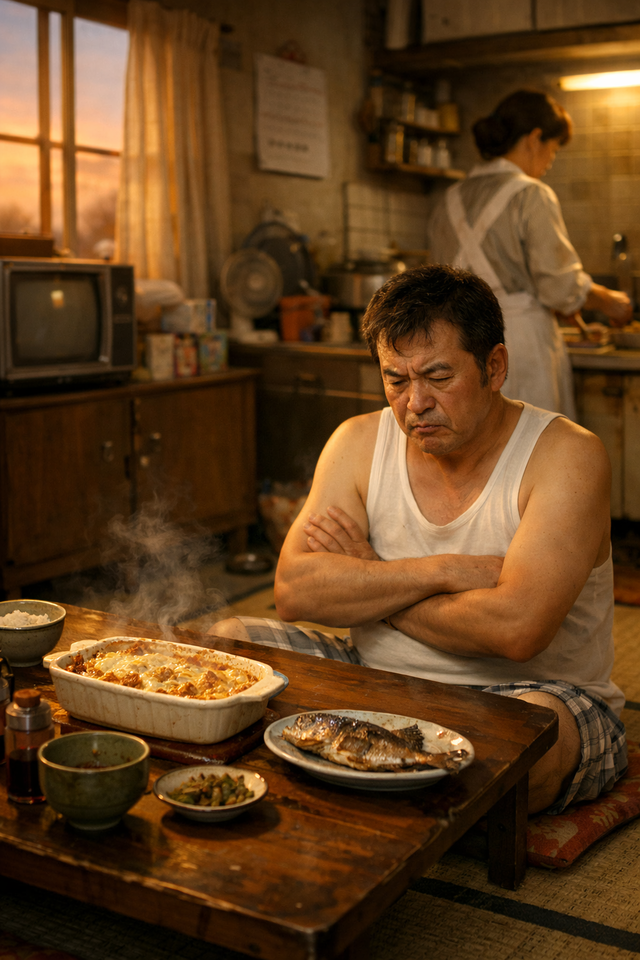まる子の父「おいおい、今日の夕食グラタンかよ…俺こういうの嫌いなんだよ。母さん、魚焼いてくれ」母「はいはい」←昔の家庭ってこれが当たり前だったんか？