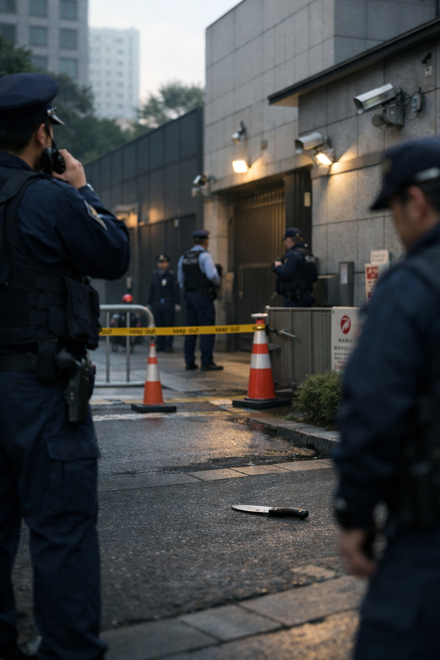 【速報】中国大使館敷地内に侵入の男を確保　自衛官の身分証所持　刃物1本も発見　警視庁が捜査