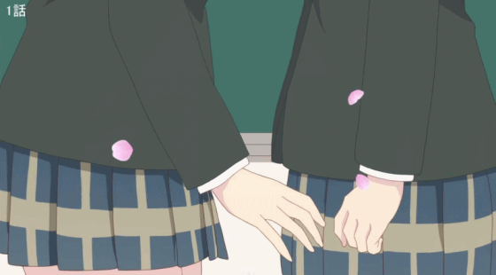 桜Trick 1話 キスシーン001