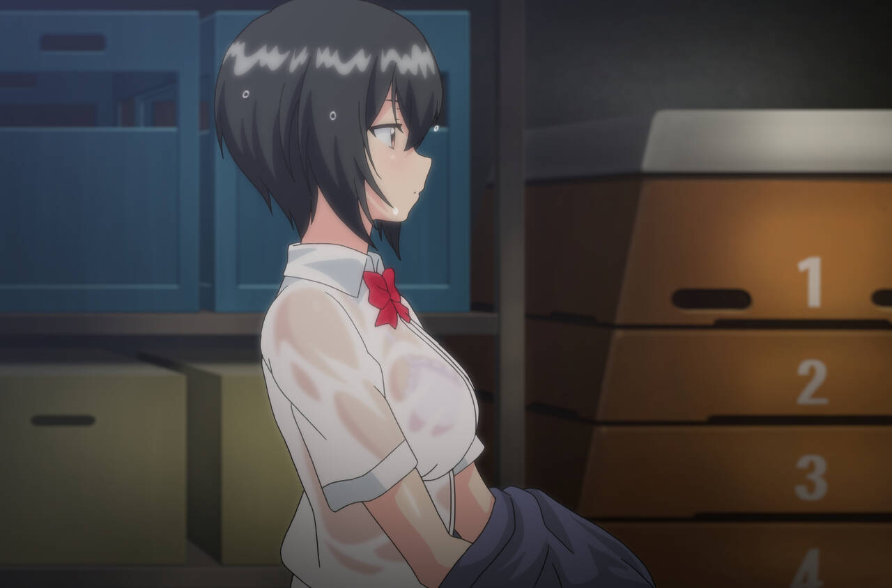 エロ画像】 無口な彼女にエッチなイタズラ！！ 雨に服が透けた状態で体育倉庫に二人きり…（らぶりー 第2話 無口な彼女・サンプル18枚） |  キモ男陵辱同人道～エロ漫画・同人誌・エロ画像