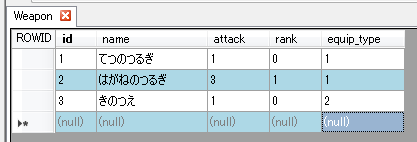 Sqlをゲームで活用 続き いまきたこうぎょう