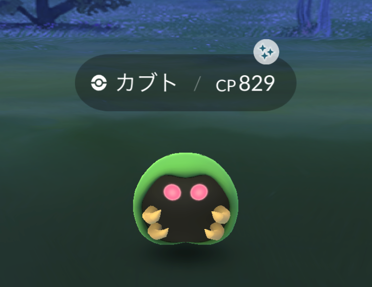 にゃん太のポケモン日記 ポケモンgo 色違いのカブトゲット