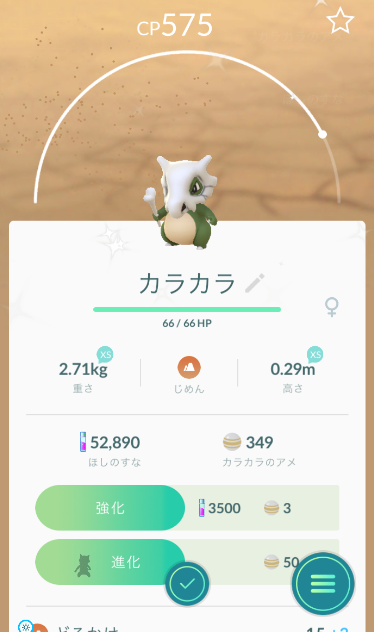 にゃん太のポケモン日記 ポケモンgo 色違いのポニータとカラカラゲット
