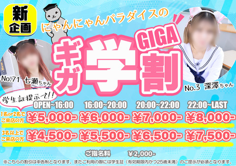 ギガ学割A4半分