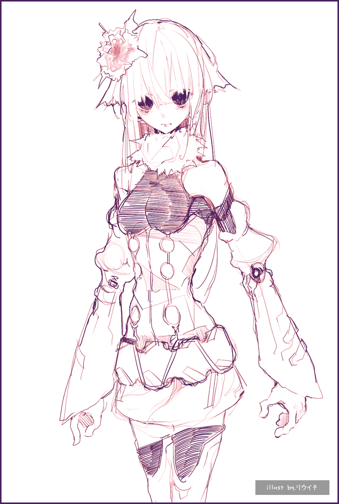 イラスト 自キャラがこんなに美しくなっちゃいました ニャロのゲームでわっしょい W