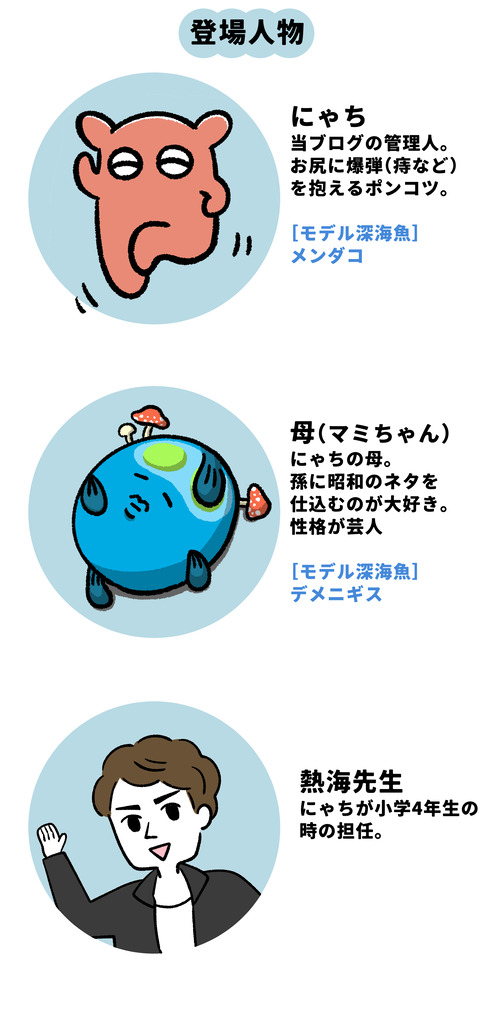 登場人物紹介おしりやけど