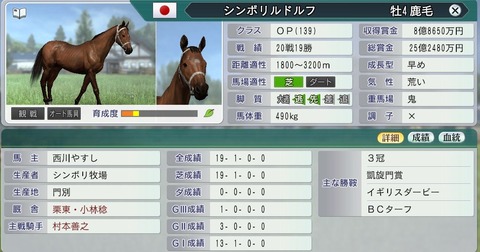 Wp8 15 1周目 ミスナンバイチバン系構築 ウイニングポスト8 15 ゆるーくしばりプレイ日記 Wp8 15 1周目 ミスナンバイチバン系構築 ウイニングポスト8 15 ゆるーくしばりプレイ日記