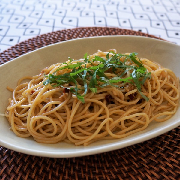 イカワタのパスタ NYCooking DSC00300(3)
