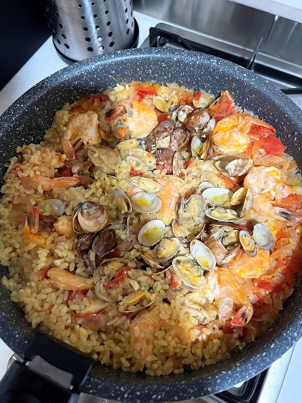2022 05 パエリヤ つくれぽ NYCooking