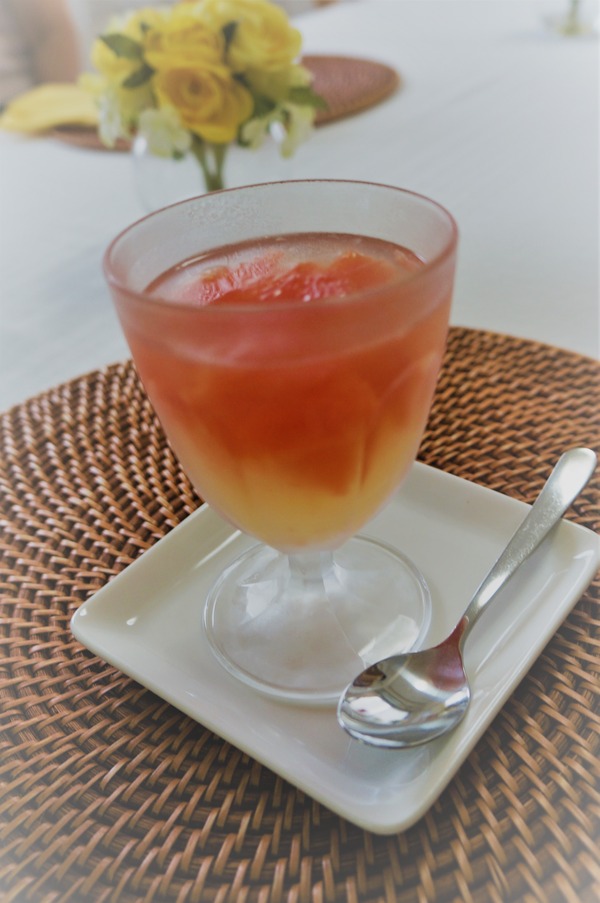 ピンクグレープフルーツのゼリー NYCooking DSC03367