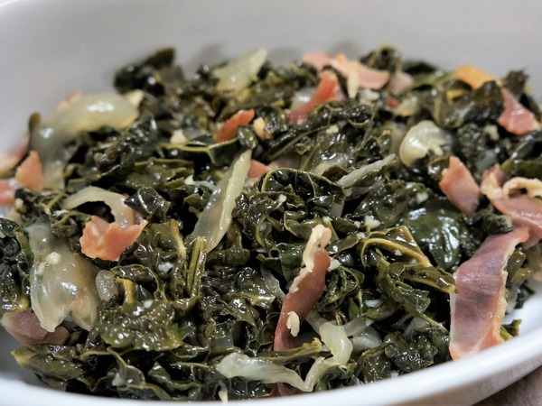 ケールとベーコンの蒸し煮 NYCooking DSC07956 (3)