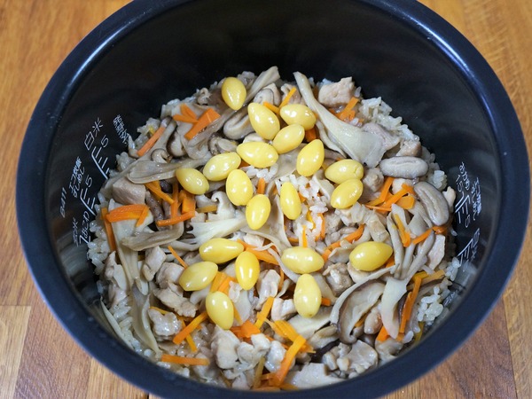 2020 02 鶏ときのこのおこわ NYCooking DSC00599