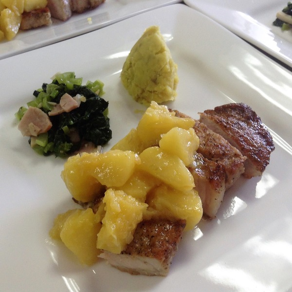 ポークソテーとアップルチャツネ NYCooking IMG_0395(3)
