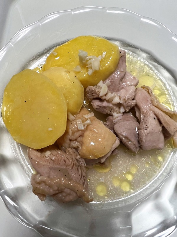 2022 05 鶏とポテトのレモンガーリック風味 つくれぽ NYCooking