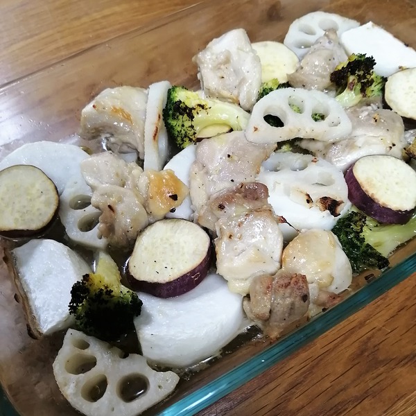 鶏もも肉と根菜のロースト NYCooking