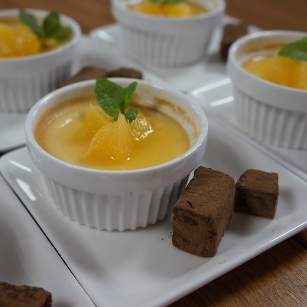 オレンジのプリンと生チョコ NYCooking DSC02083(3)