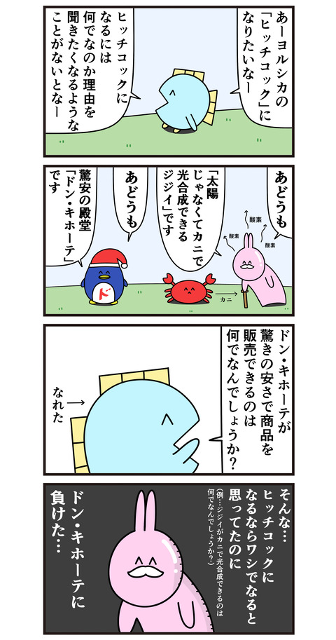 ヒッチコックになれた