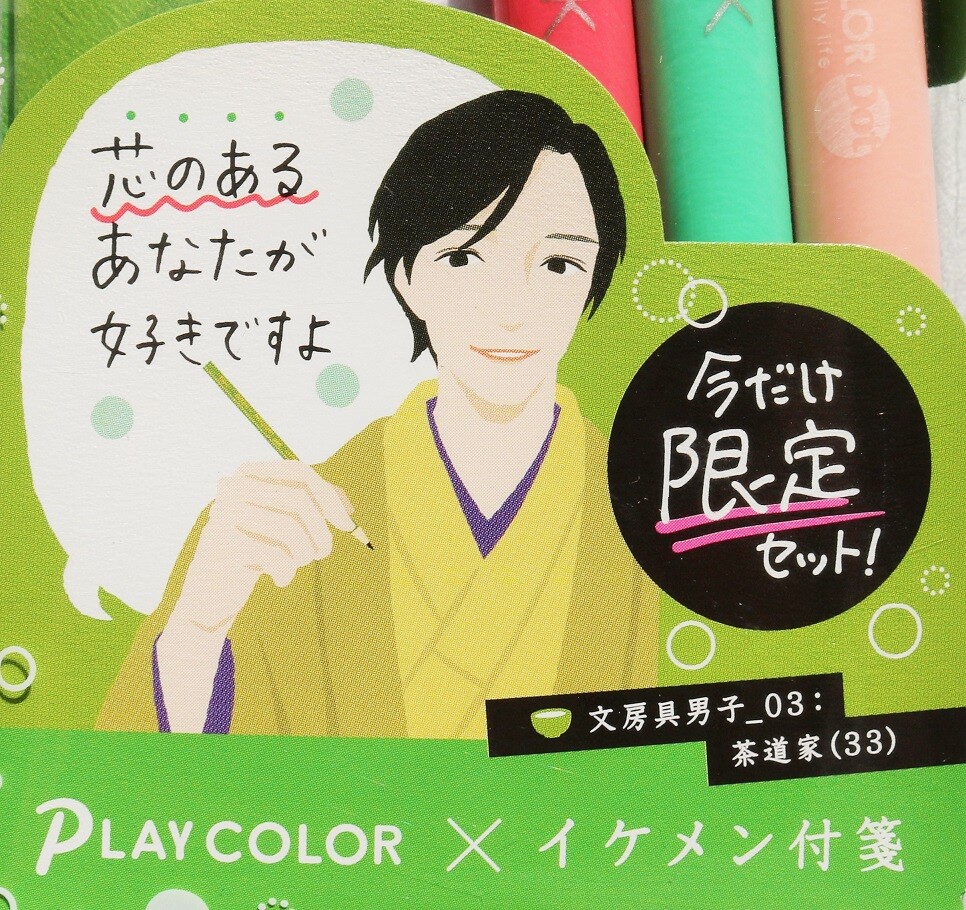 プレイカラー イケメン付箋 限定セット 新ｙ商店の仁義無き人々