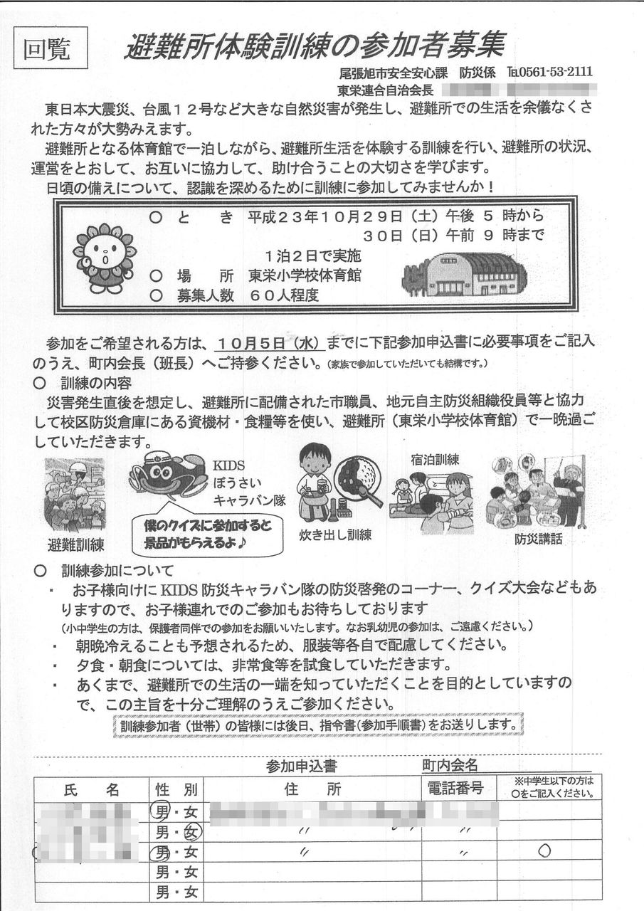 おっちゃんの会の活動 おっちゃんの会