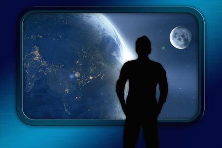 イーロン・マスクロケットで宇宙空間を移動