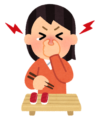syokuji_wasabi_hana_woman