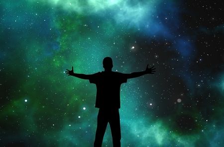 宇宙へレーザー発射