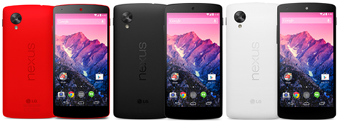 イーモバイル、「Nexus 5」32GBモデルを2月14日発売へ —新色「レッド」は3月中旬取扱い