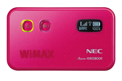 NECアクセステクニカ、スマホからリモート起動できるWiMAXルーター「WM3800R」