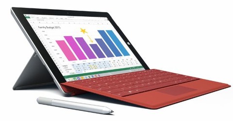 米マイクロソフト、10.8インチの「Surface 3」を発表 －10.8インチ・Atom搭載、価格499ドル〜で5月5日発売