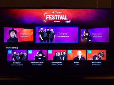 アップル、SXSWコンサートを前に「Apple TV」に「iTunes Festival 」のチャンネルを追加