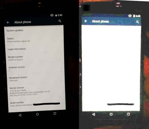 新型「Nexus 6/X (2014)」の実機画像がまたまた流出