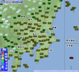 お昼の気温