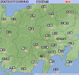関東甲信東海地方