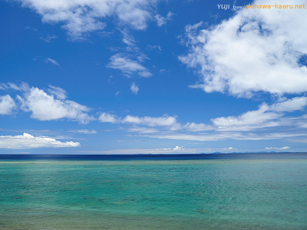 国頭村の海のpcデスクトップ壁紙 Yuji From Okinawa Kaeru Net