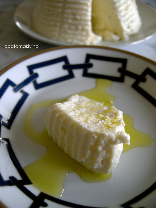 Ricotta con Olio Extravergine di Oliva