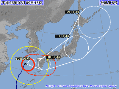 台風8号
