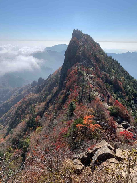 石鎚天狗岳の紅葉