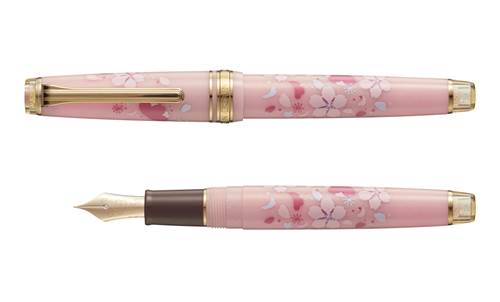 春を象徴する桜をテーマにした万年筆・ボトルインク・ノートのセットが