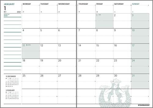 スターバックスとコクヨがコラボ 21年のスケジュール帳が新登場 落穂log
