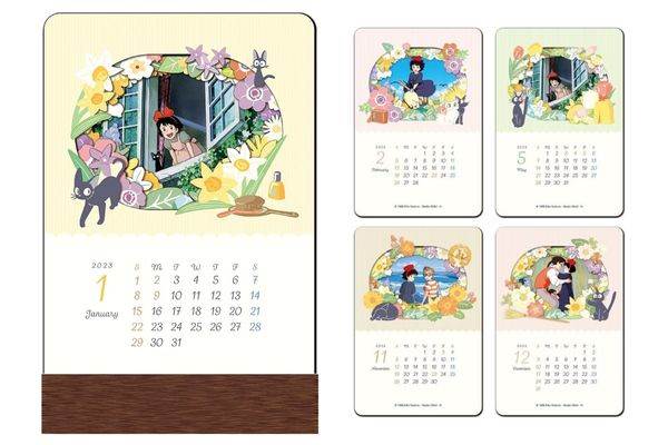 スタジオジブリ 2023年 魔女の宅急便 カレンダー ジジ ウルスラの部屋 スタジオジブリ 2023年 魔女の宅急便 カレンダー ジジ ウルスラ
