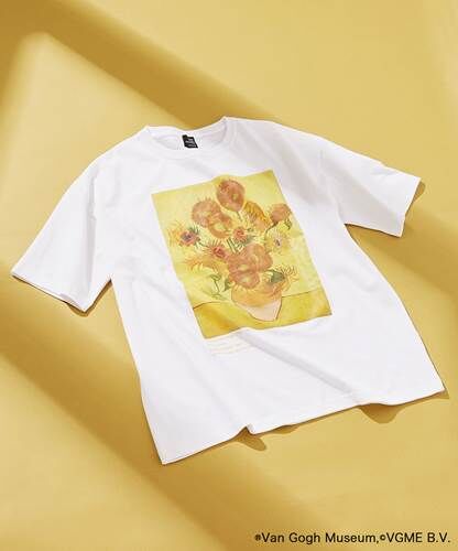 A-Sunflowers BIG Tシャツ 白