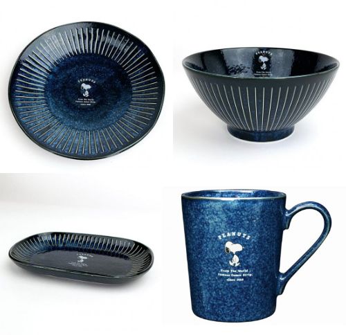 深みのある色合いがおしゃれ スヌーピーのインディゴ食器シリーズが登場 落穂log 深みのある色合いがおしゃれ スヌーピーのインディゴ食器シリーズが登場 落穂log