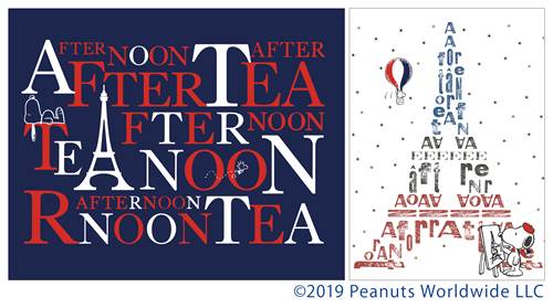 Afternoon Tea と Peanuts が初コラボ パリをイメージさせるスヌーピーのグッズが多数登場 落穂log