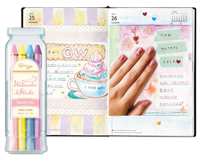 水溶けすると水彩画のように仕上がる色鉛筆 水彩スティック がぺんてるから発売 落穂log 水溶けすると水彩画のように仕上がる色鉛筆 水彩スティック がぺんてるから発売 落穂log