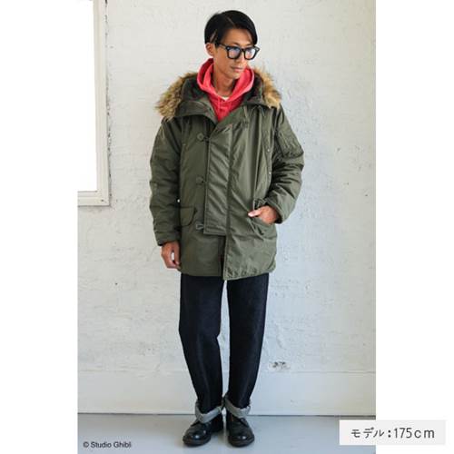 紅の豚　マンマユートフライトジャケット防寒着N3B 新商品】魔女の宅急便 MA-1ジャケット FLY！、 紅の豚 N3Bフライト